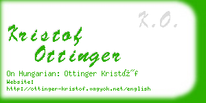 kristof ottinger business card